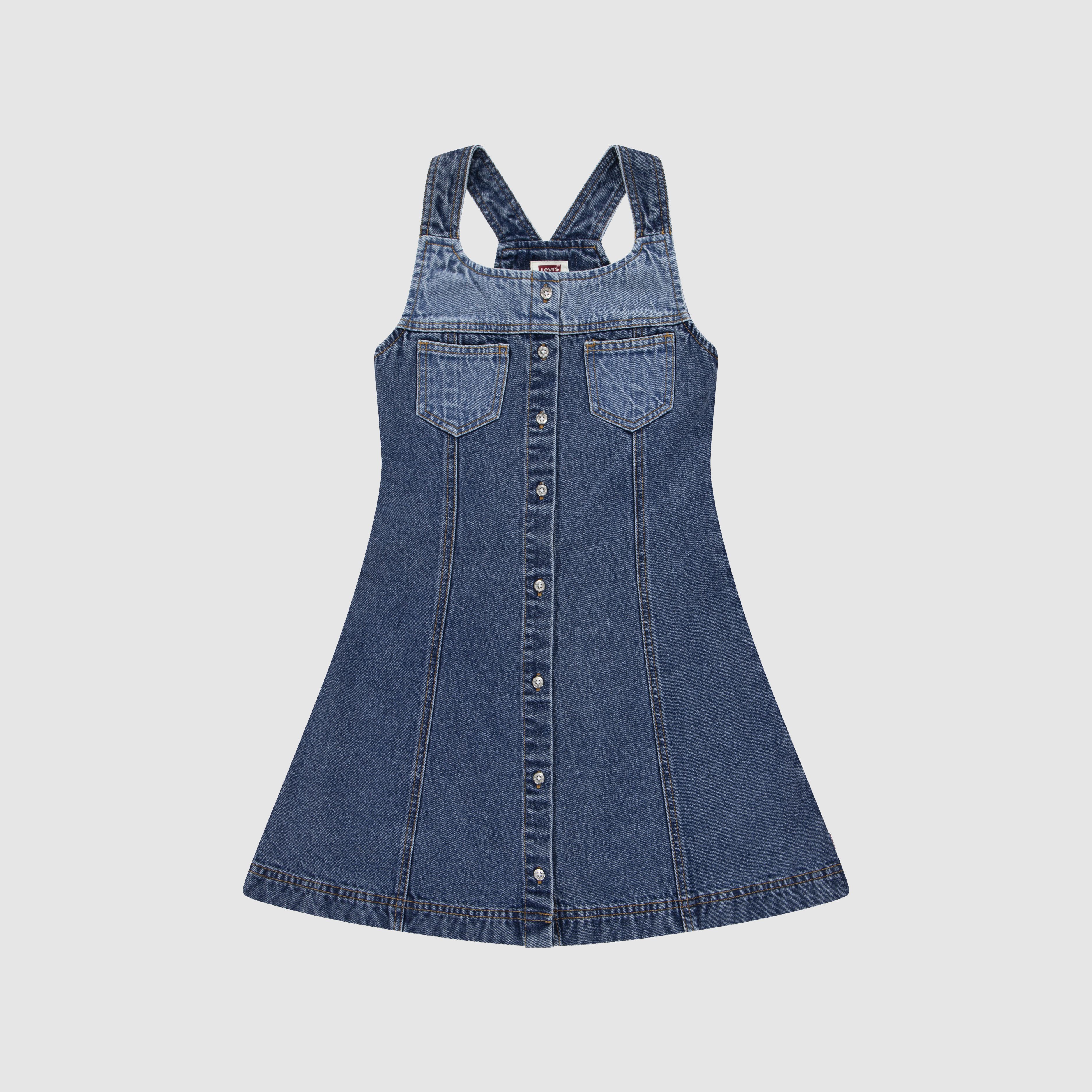 Flared Tonal Dress Big Girls 7-16 1