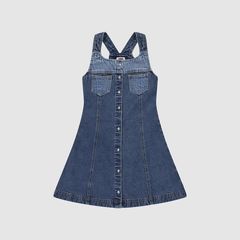 Flared Tonal Dress Big Girls 7-16 — Rodeo - Medium Wash 1