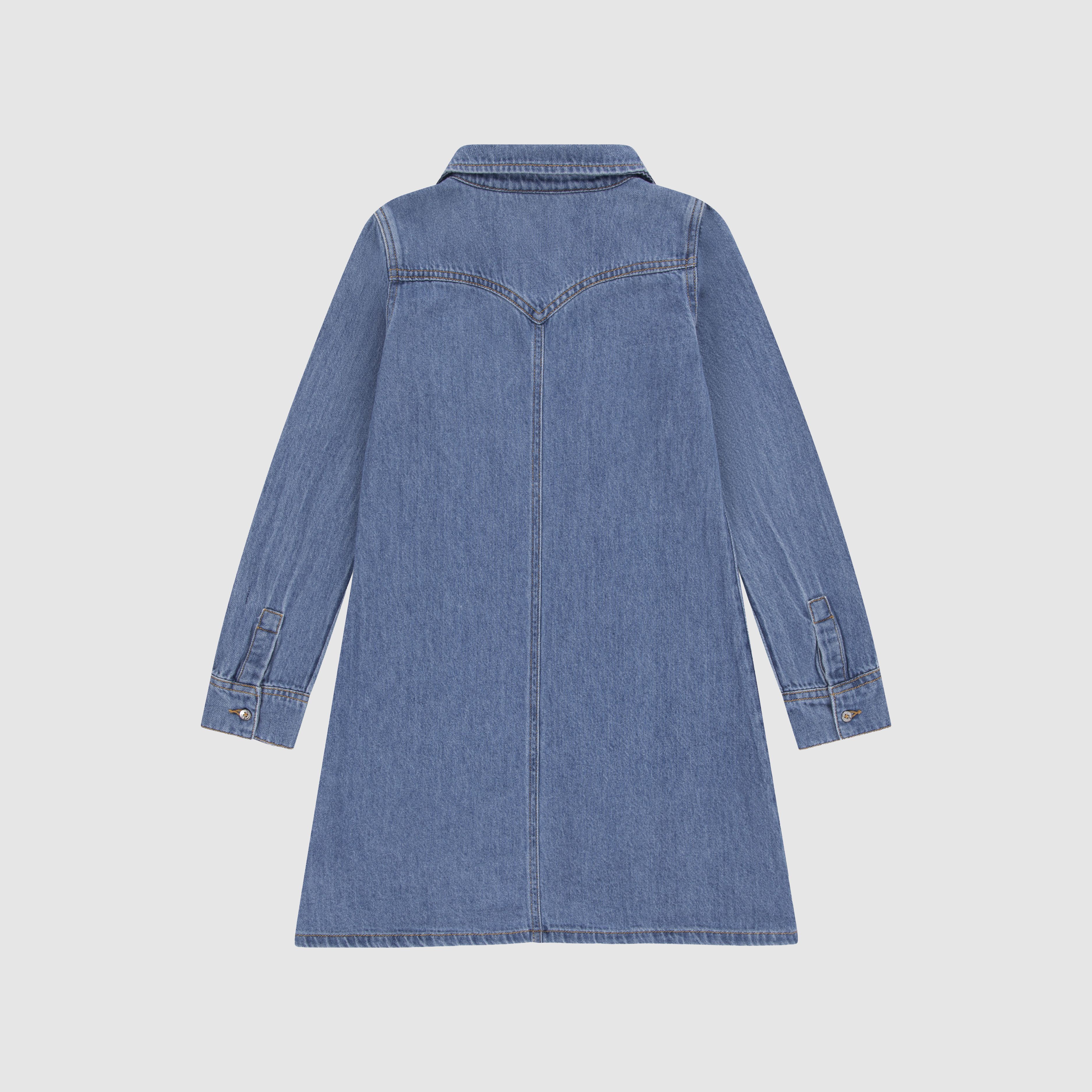 Western Denim Shirt Dress Big Girls 7-16 4