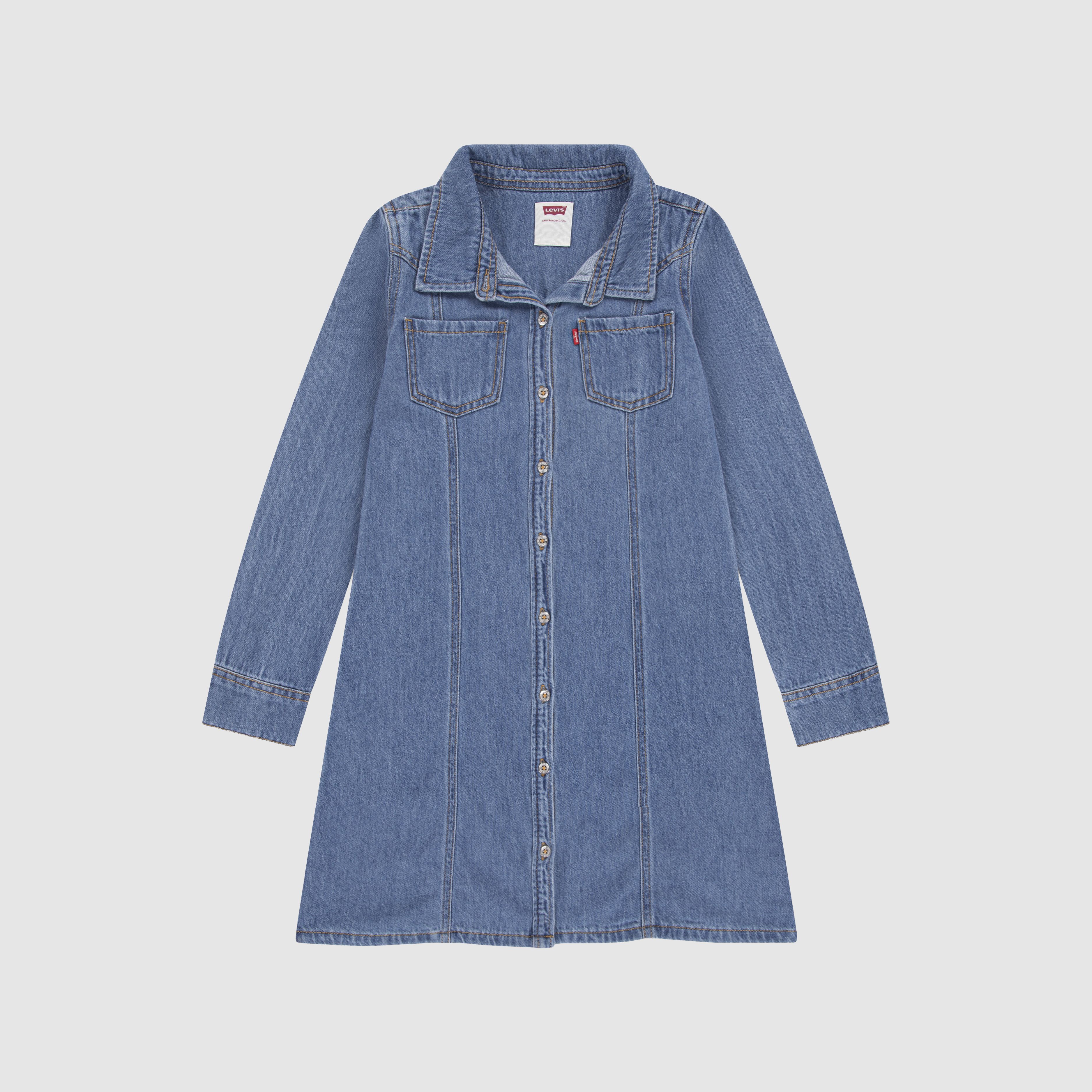 Western Denim Shirt Dress Big Girls 7-16 3