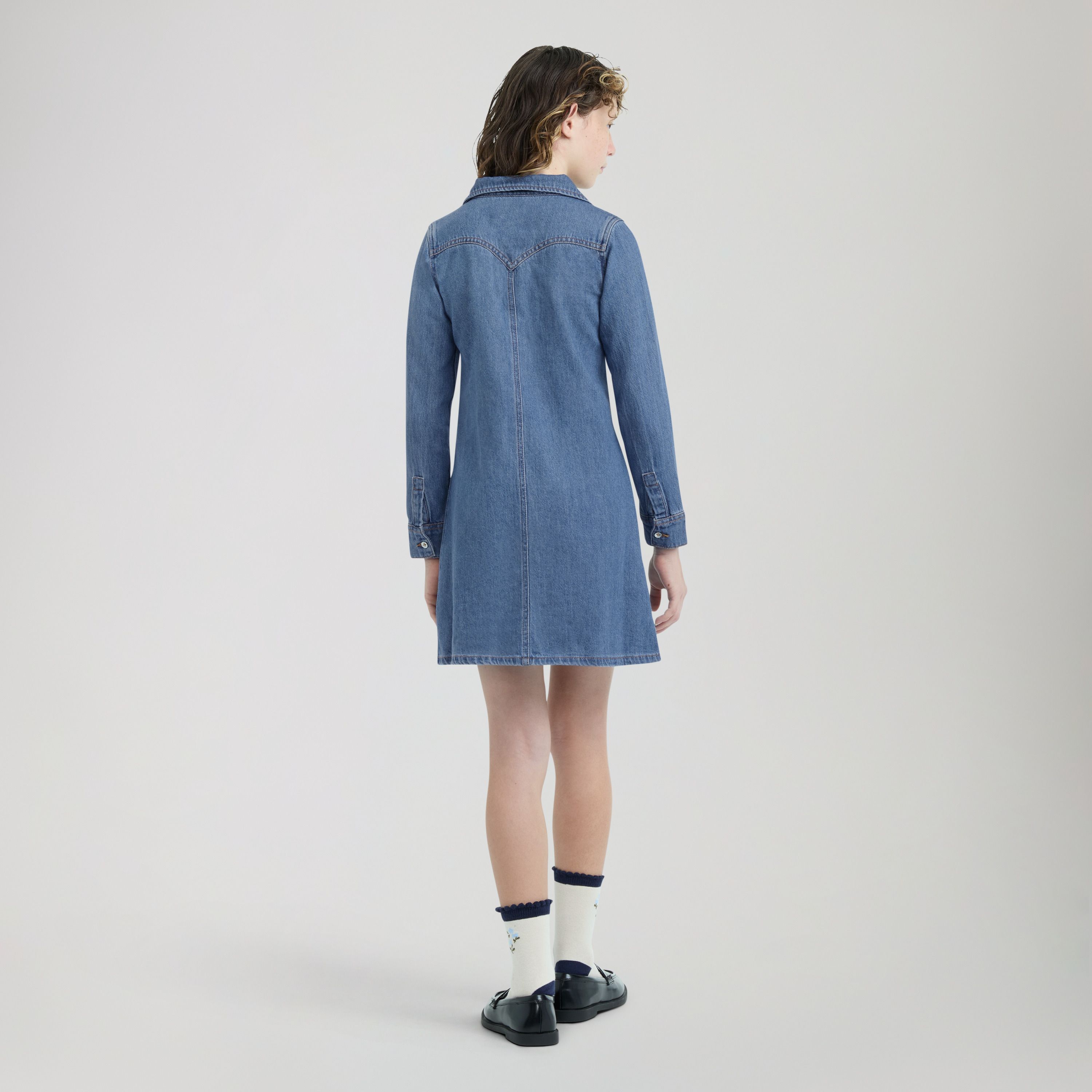 Western Denim Shirt Dress Big Girls 7-16 2