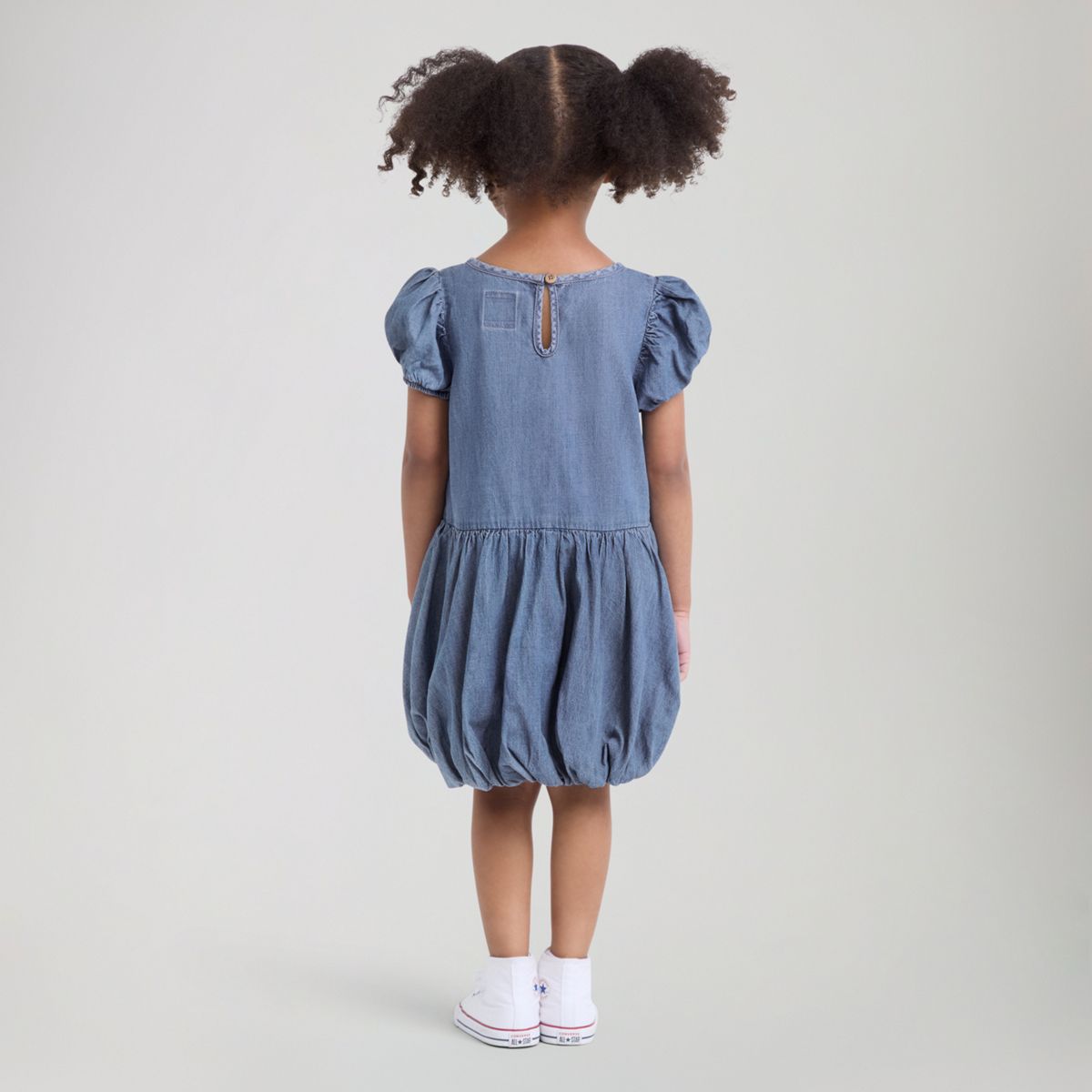 Bubble Dress Toddler Girls 2T-4T — It's All Fun - Medium Wash