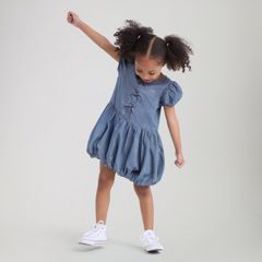 Bubble Dress Toddler Girls 2T-4T — It's All Fun - Medium Wash 1