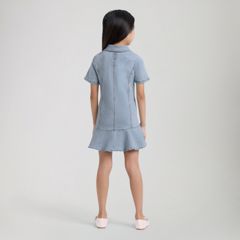 Tiered Dress Little Girls 4-6X — Marin Babe - Medium Wash 3