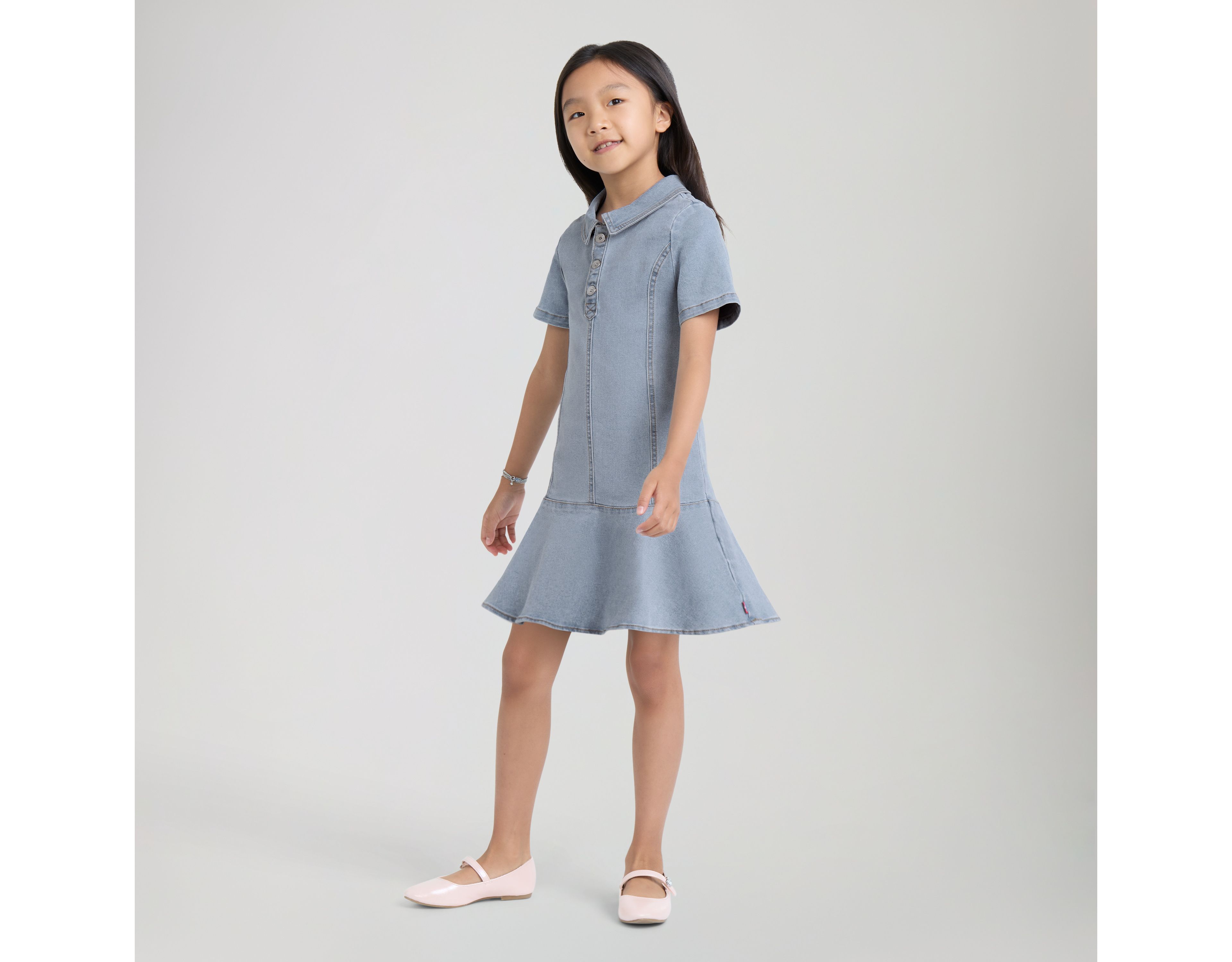 Tiered Dress Little Girls 4-6X