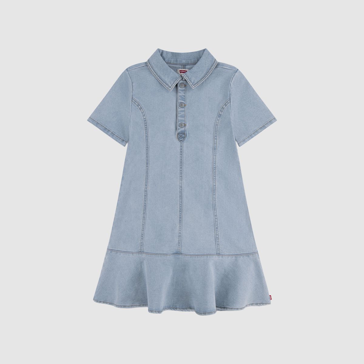 Tiered Dress Big Girls 7-16 — Marin Babe - Medium Wash