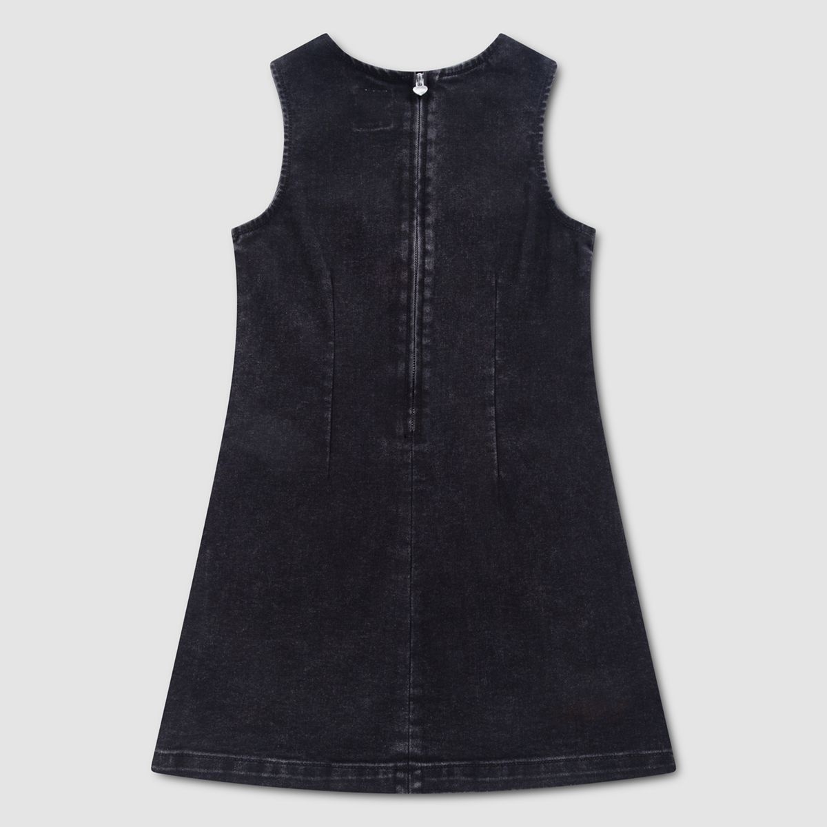 Long Sleeve Button Up Dress Little Girls 4-6X — Black Canyon - Dark Wash