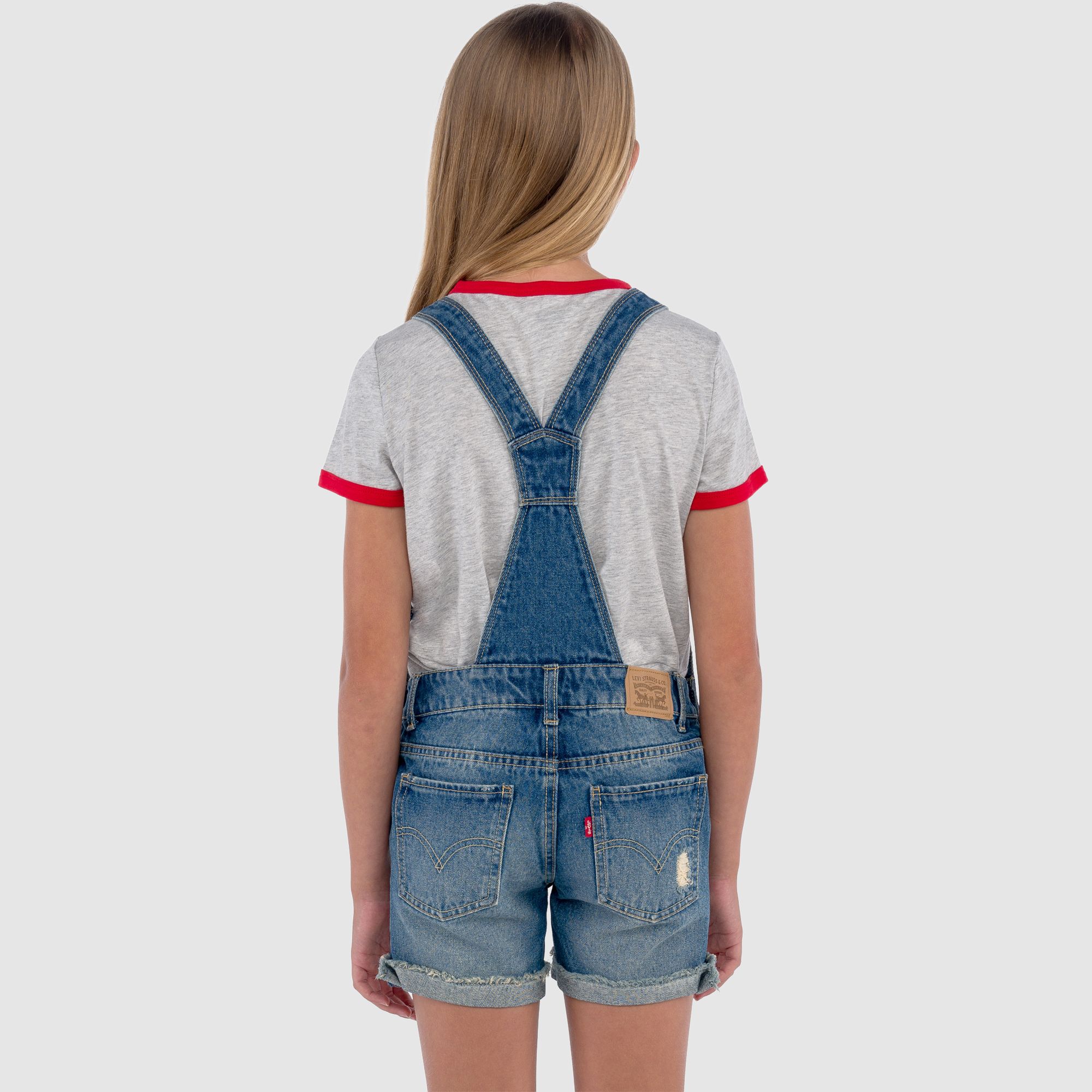Denim Shortalls Big Girls 7-16 3