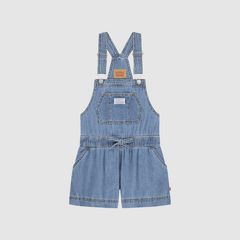 Waist Tie Shortalls Big Girls 7-16 — Drew Me In - Medium Wash 4