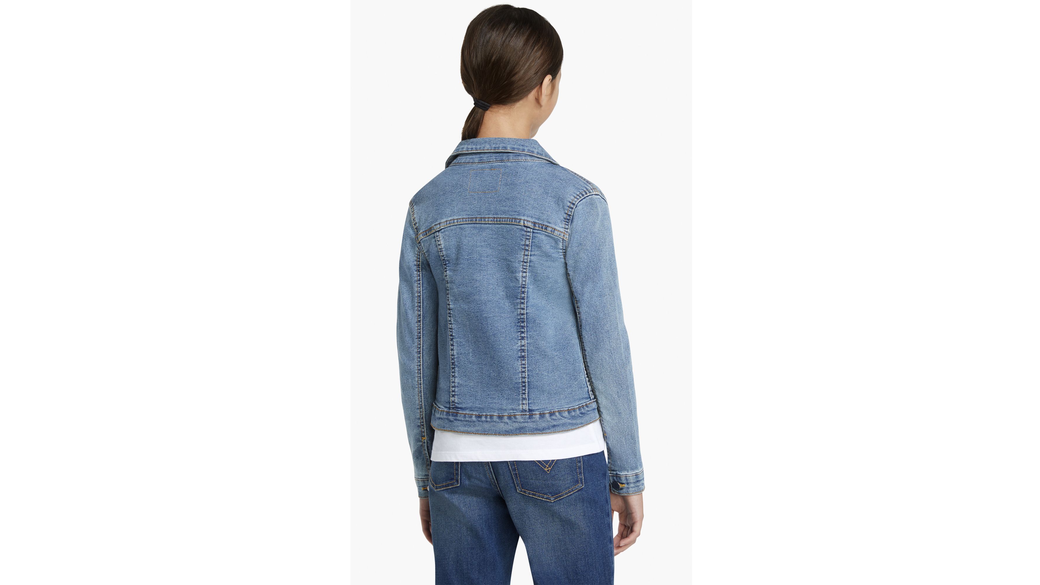 Stretch Trucker Jacket Big Girls S-XL 2