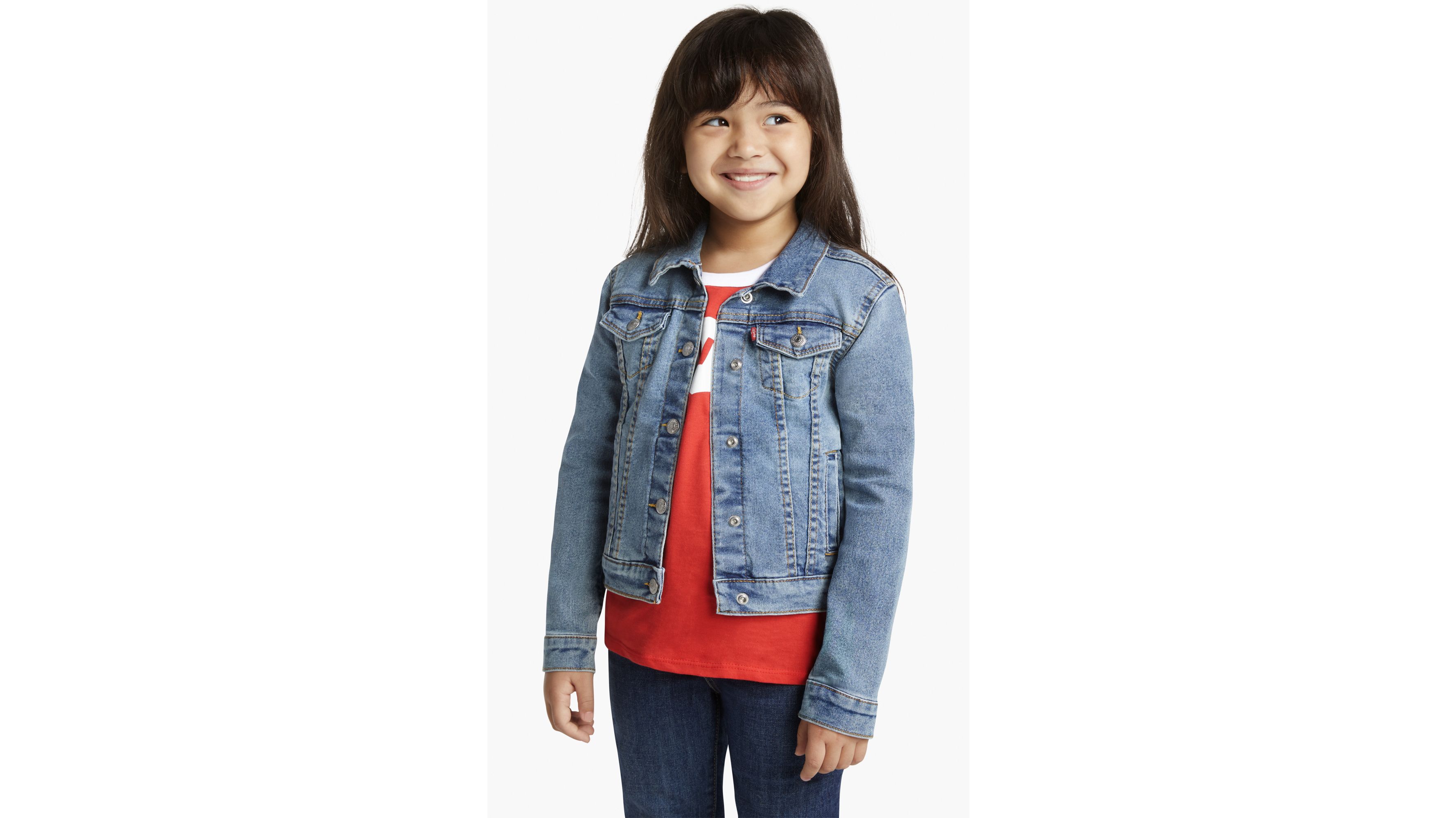 Levis Trucker Jacket Little Girls 4-6X 1