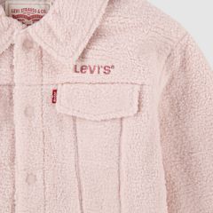 Sherpa Trucker Jacket Little Girls 4-6X — Lotus - Pink 4