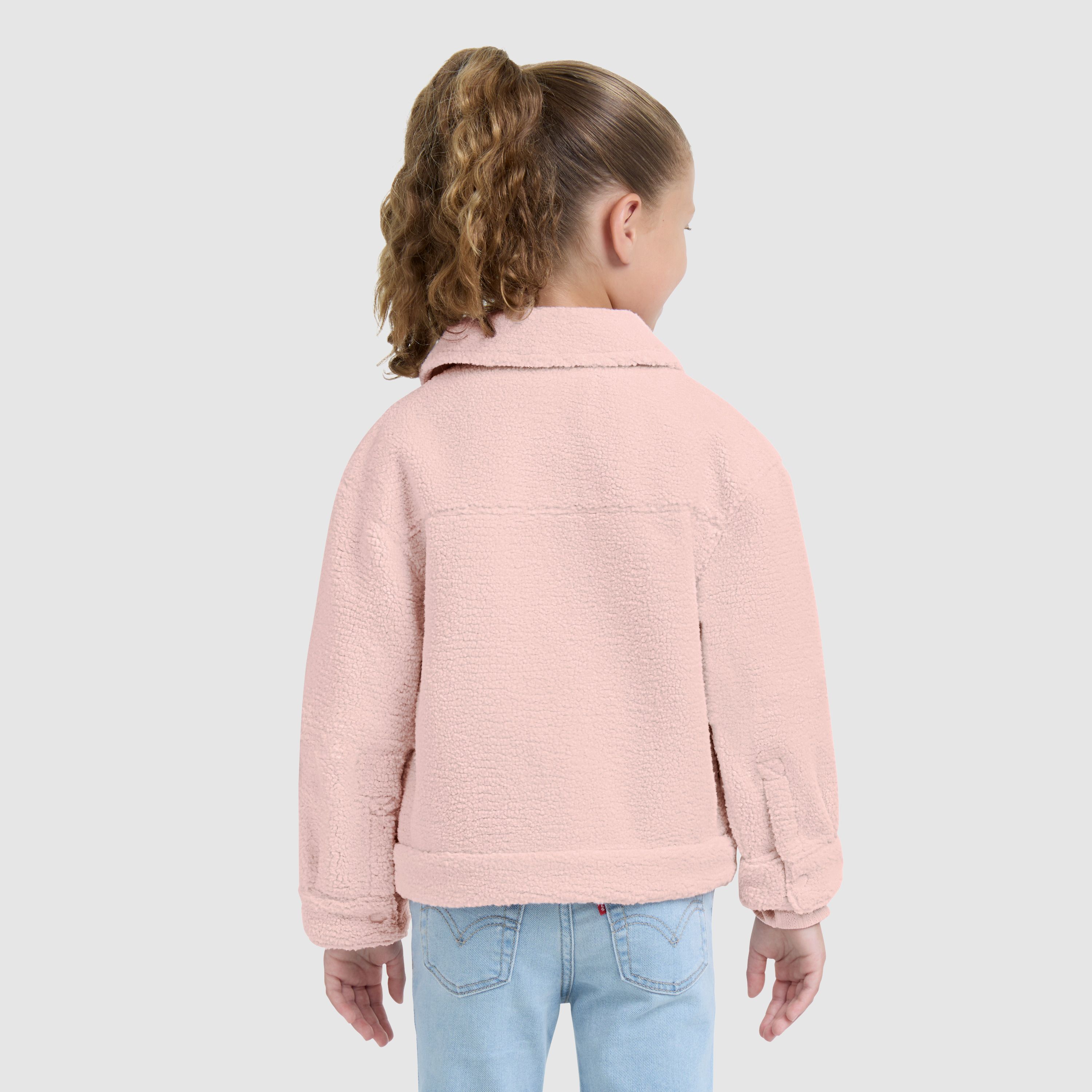 Sherpa Trucker Jacket Little Girls 4-6X 3