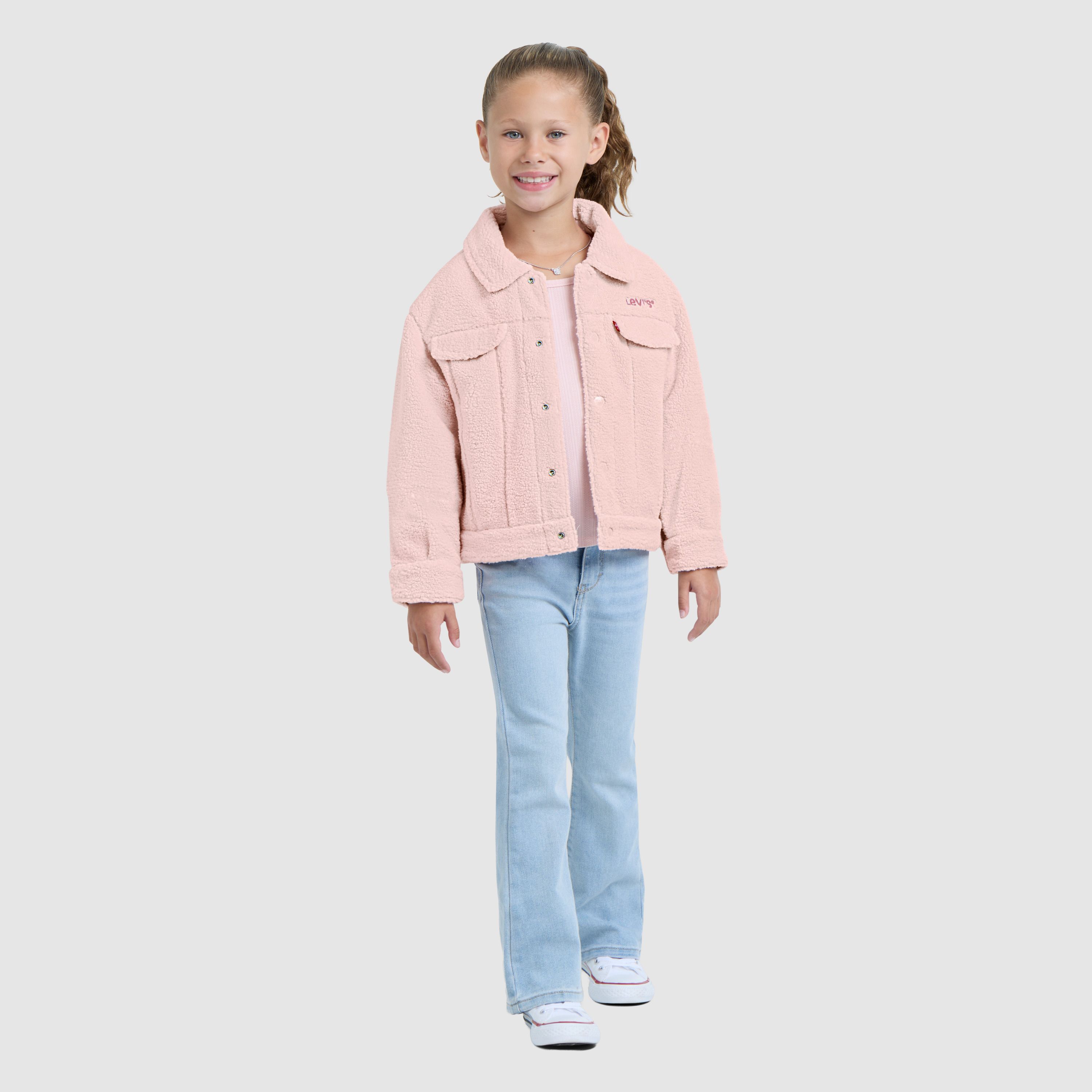 Sherpa Trucker Jacket Little Girls 4-6X 1
