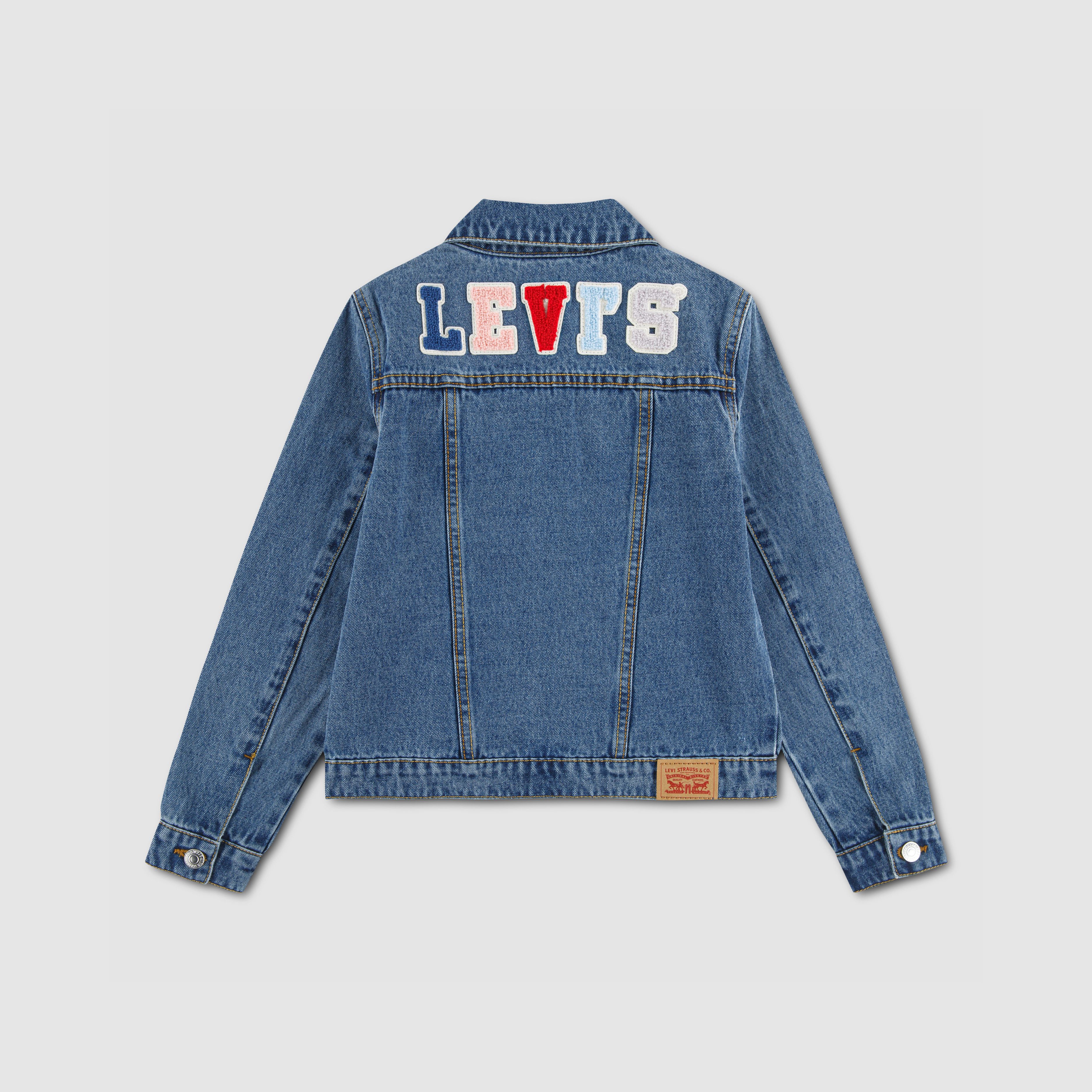 Patch Denim Trucker Jacket Little Girls 4-6X 2