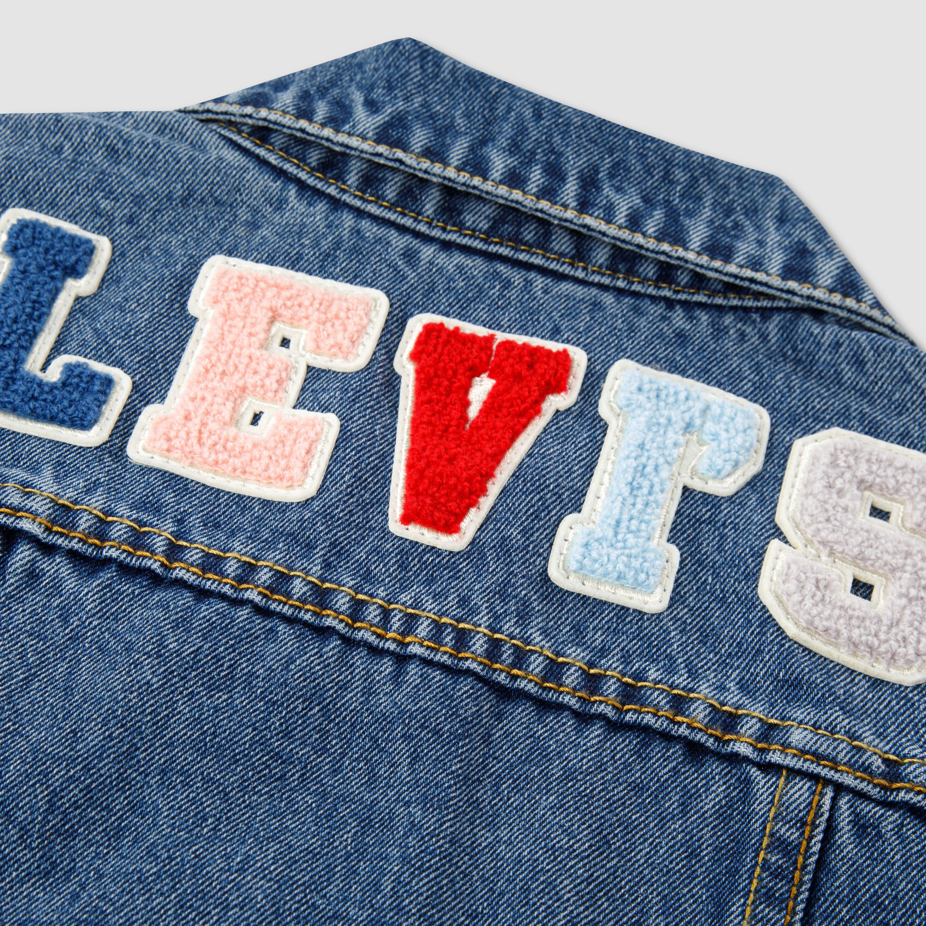 Patch Denim Trucker Jacket Little Girls 4-6X 3