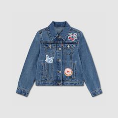 Fashion Trucker Toddler Girls 2T-4T — Blue - Medium Wash 1