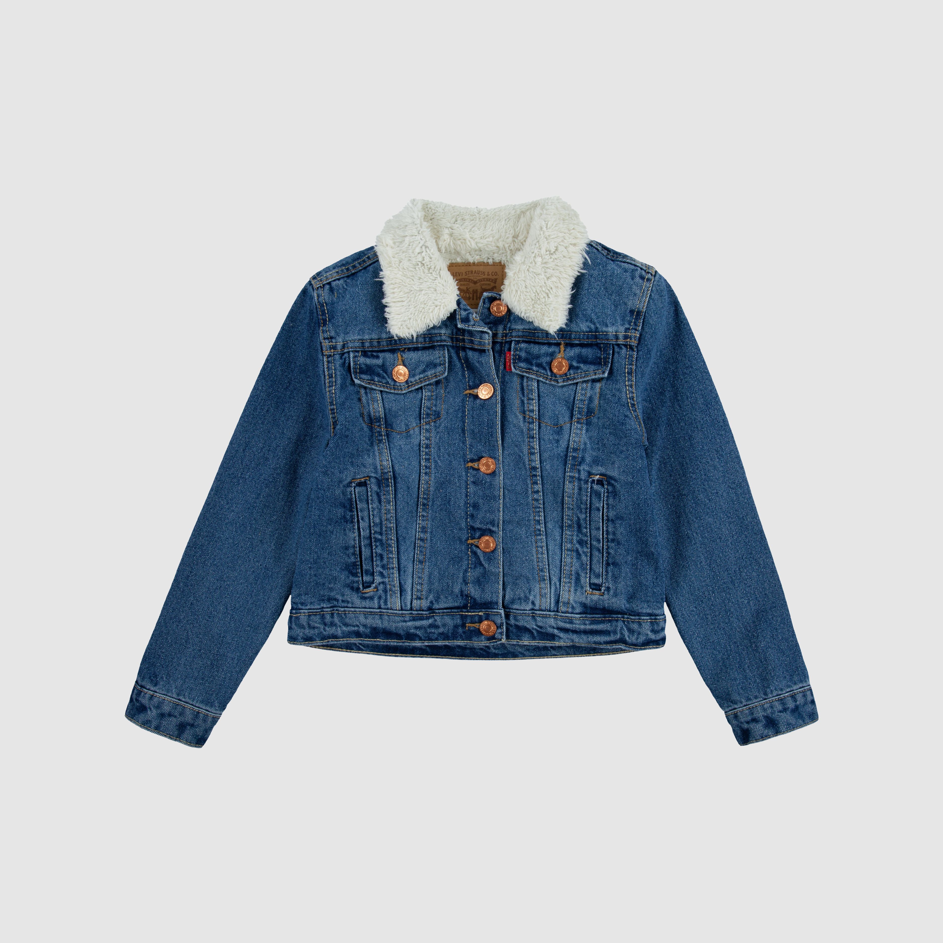 Sherpa Trucker Jacket Big Girls S-XL 3
