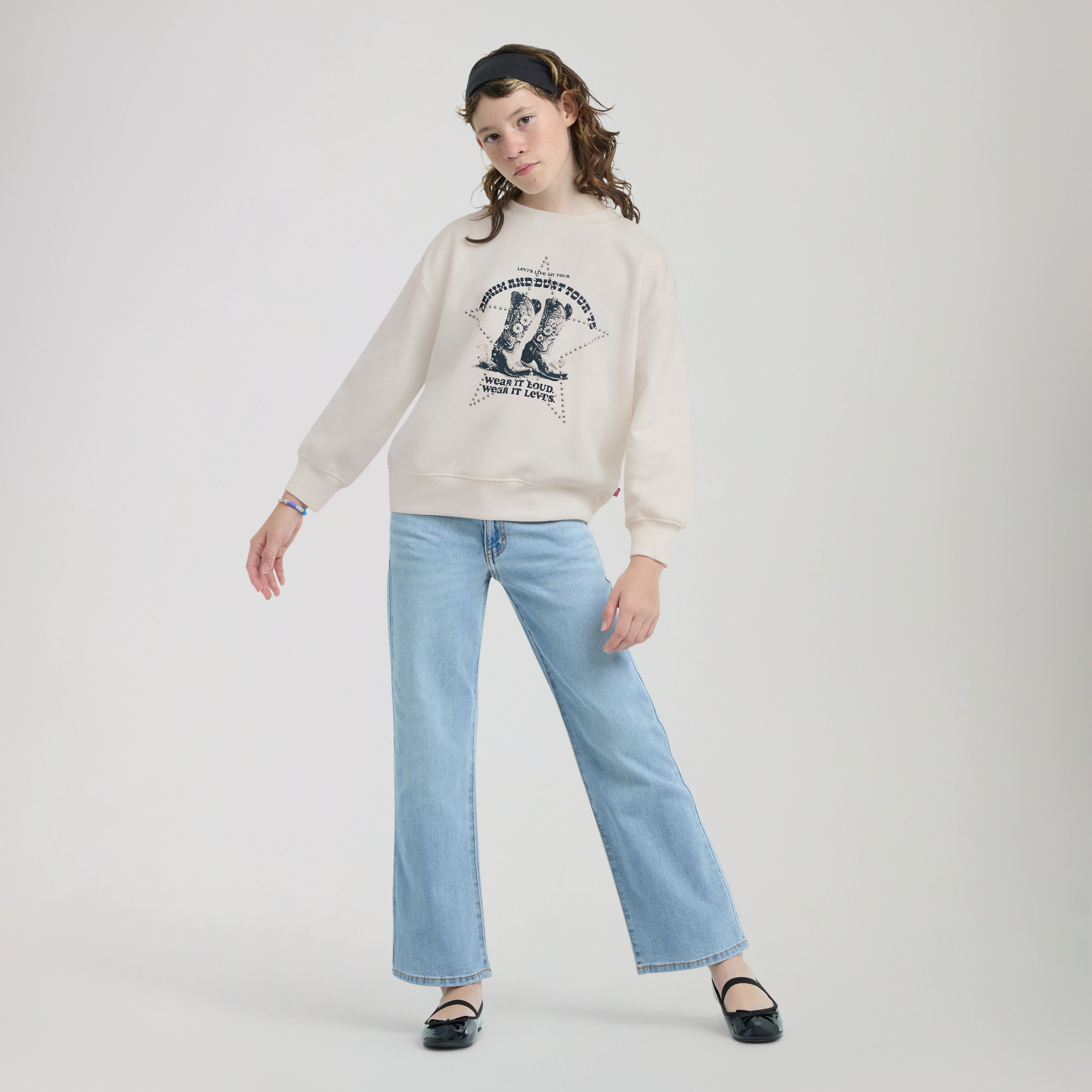 Denim Tour Pullover Big Girls 7-16 1