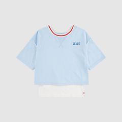 Layered Crew with Tank Big Girls 7-16 — Angel Falls - Blue 4