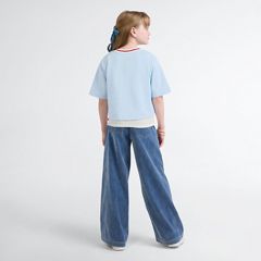 Layered Crew with Tank Big Girls 7-16 — Angel Falls - Blue 3