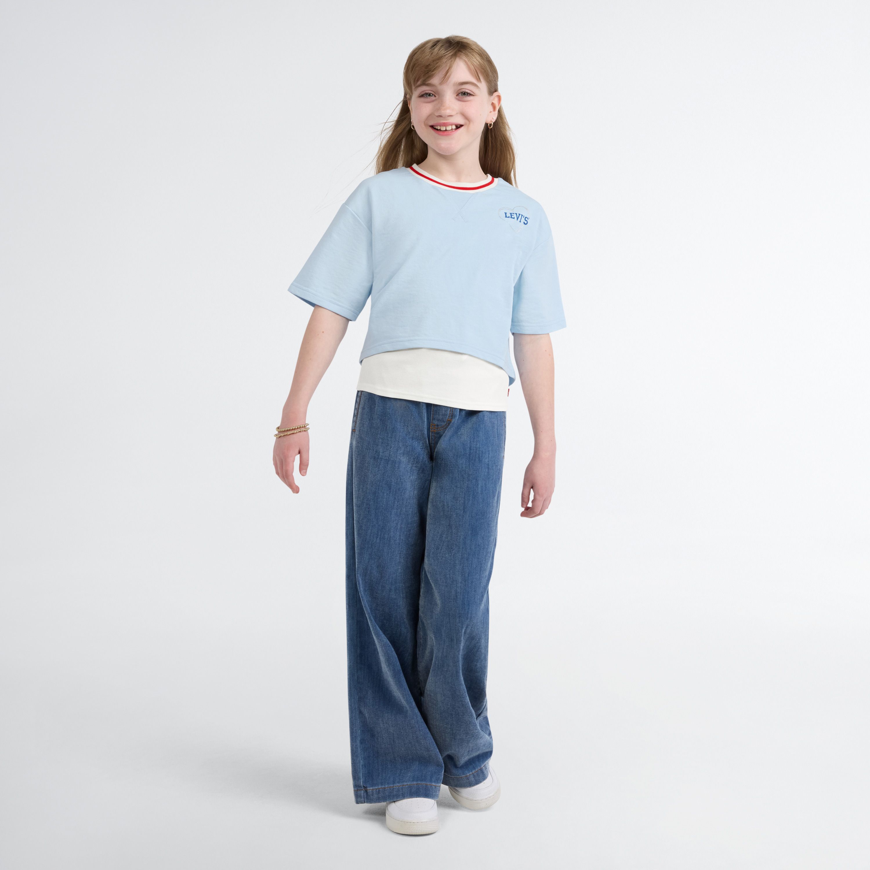 Layered Crew Tank Big Girls 7-16 2