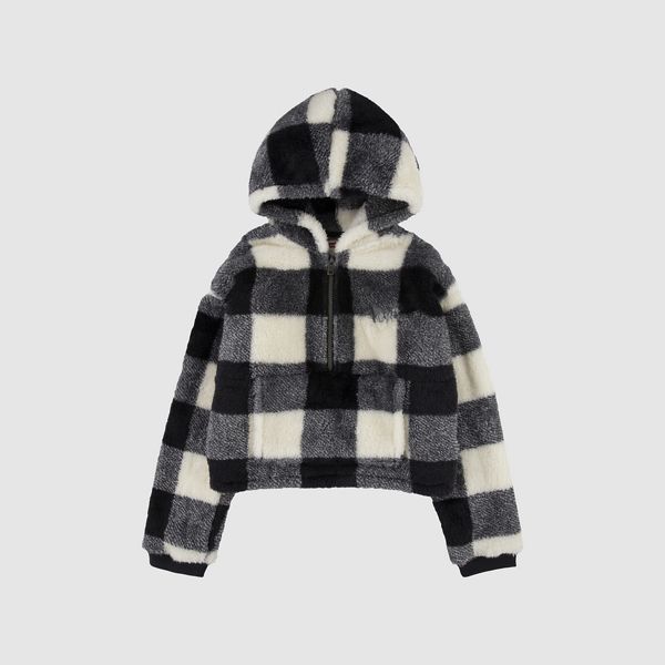 Levi's® Sherpa Big Girls Hoodie S-XL — Black