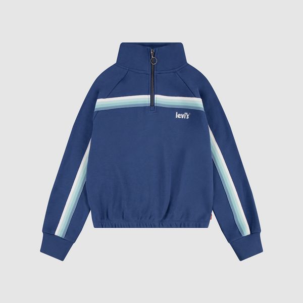 Meet And Greet Quarter Zip Big Girls 7-16 — True Navy - Blue