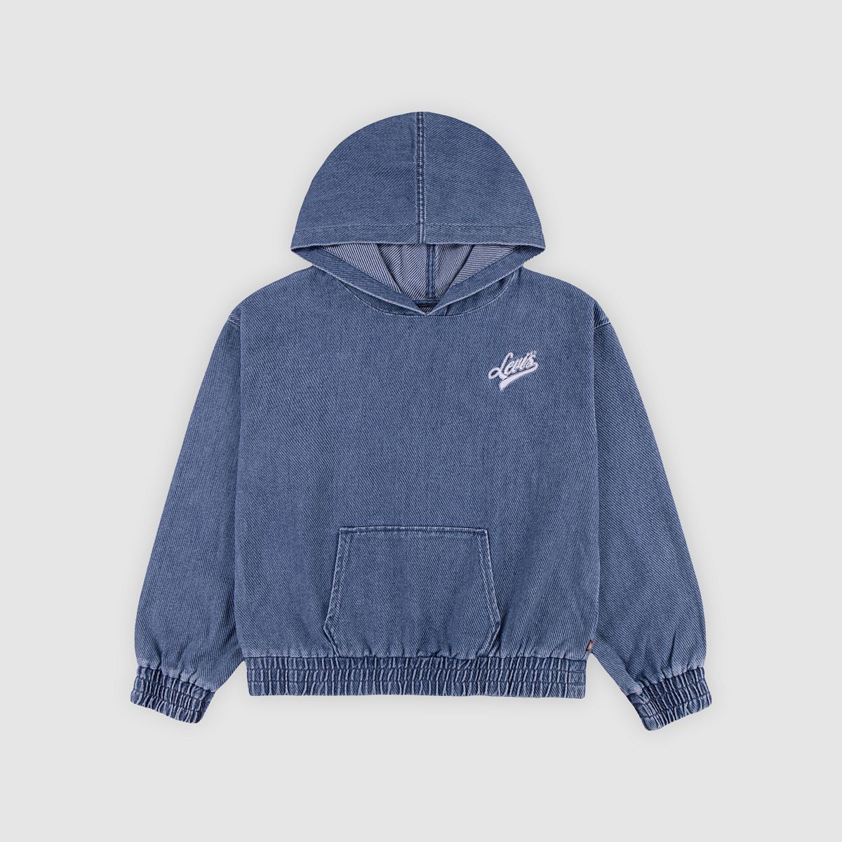 Denim Hoodie Big Girls 7-16 — Dance Around - Blue