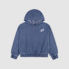 Denim Hoodie Big Girls 7-16 — Dance Around - Blue 4