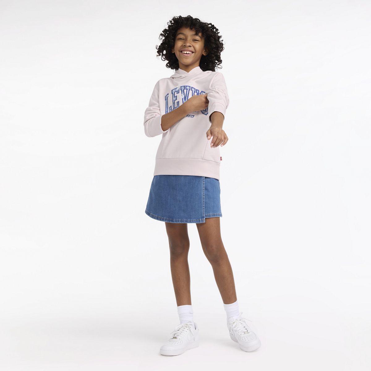 Levis Graphic Pullover Hoodie Big Girls 7-16 — Crystal Pink - Pink