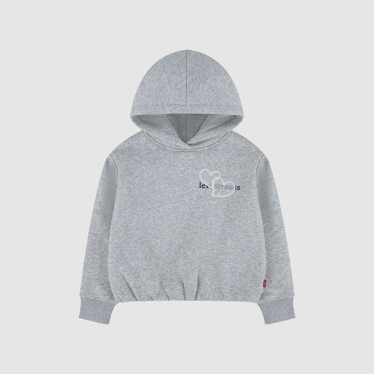 Meet And Greet Bubble Hoodie Little Girls 4-6X — Light Gray Heather - Charcoal