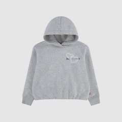 Meet And Greet Bubble Hood Big Girls 7-16 — Light Gray Heather - Charcoal 1