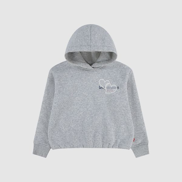 Meet And Greet Bubble Hood Big Girls 7-16 — Light Gray Heather - Charcoal