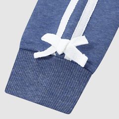 Meet And Greet Bubble Hoodie Little Girls 4-6X — Bijou Blue Heather - Blue 3