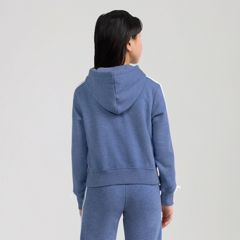 Meet And Greet Full Zip Hoodie Big Girls 7-16 — Bijou Blue Heather - Blue 3