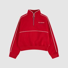 Meet And Greet Half Zip Big Girls 7-16 — Mars Red - Red 4