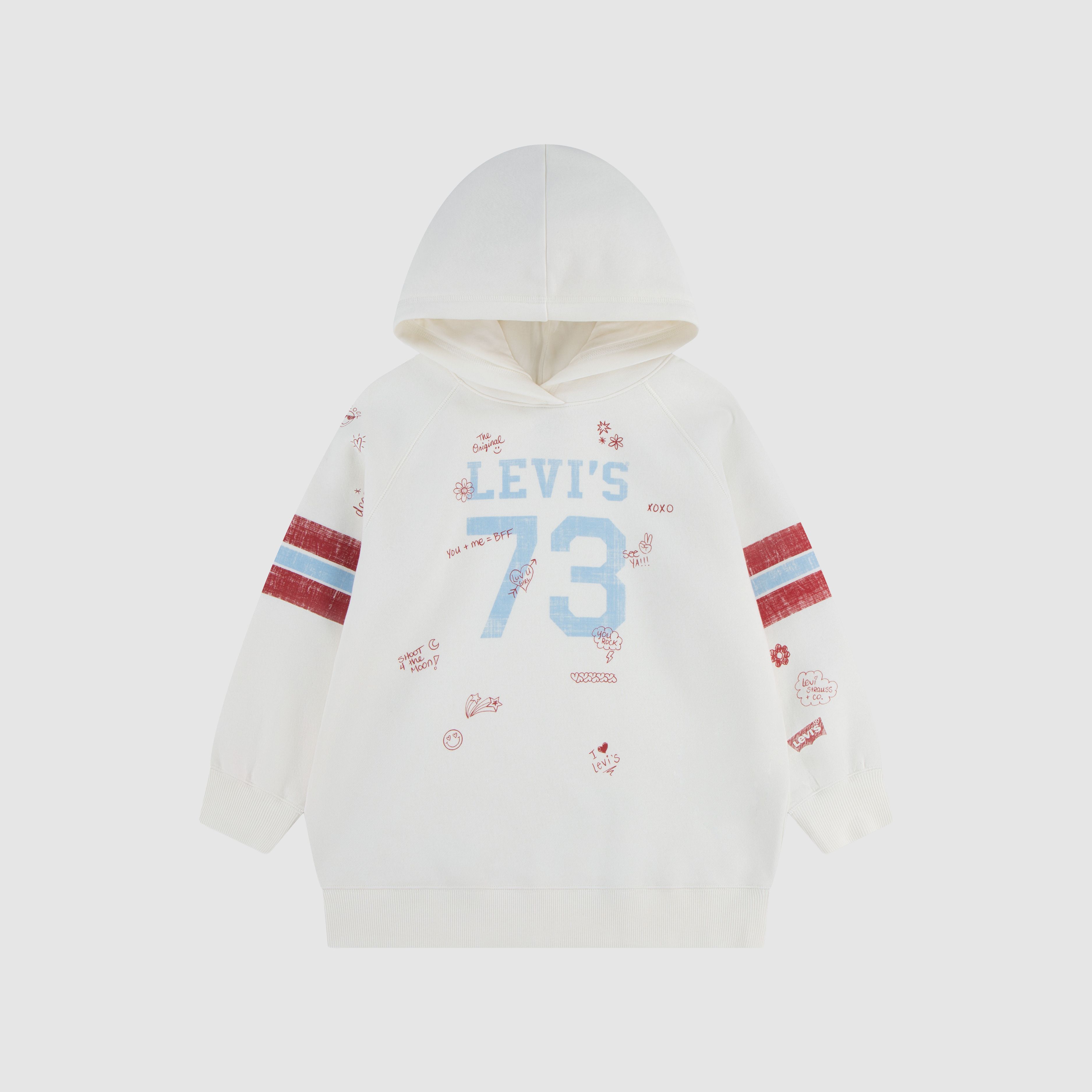 Oversized Varsity Hoodie Little Girls 4-6X 1