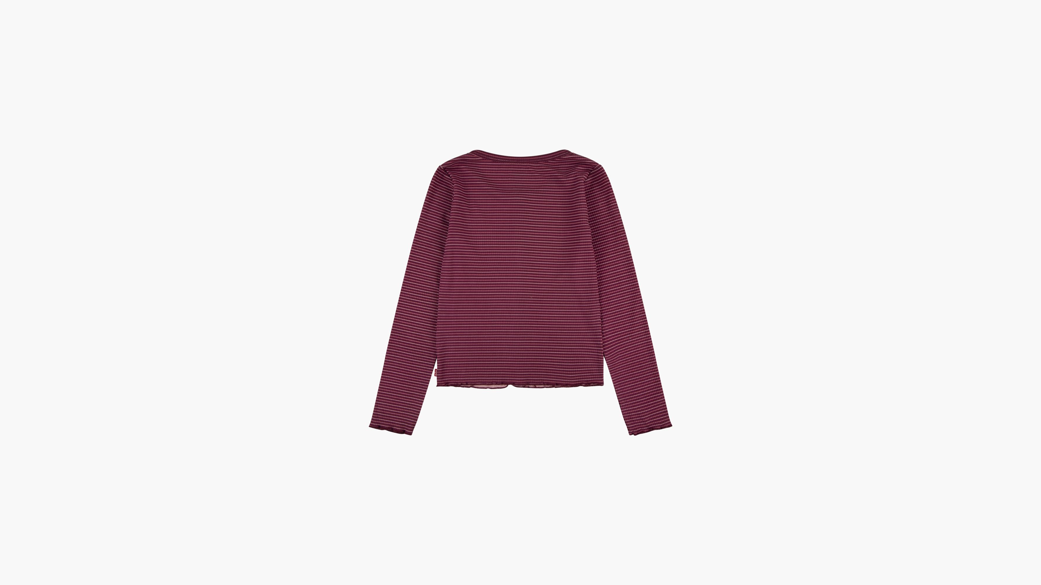 Stripe Ribbed Top Big Girls 7-16 6