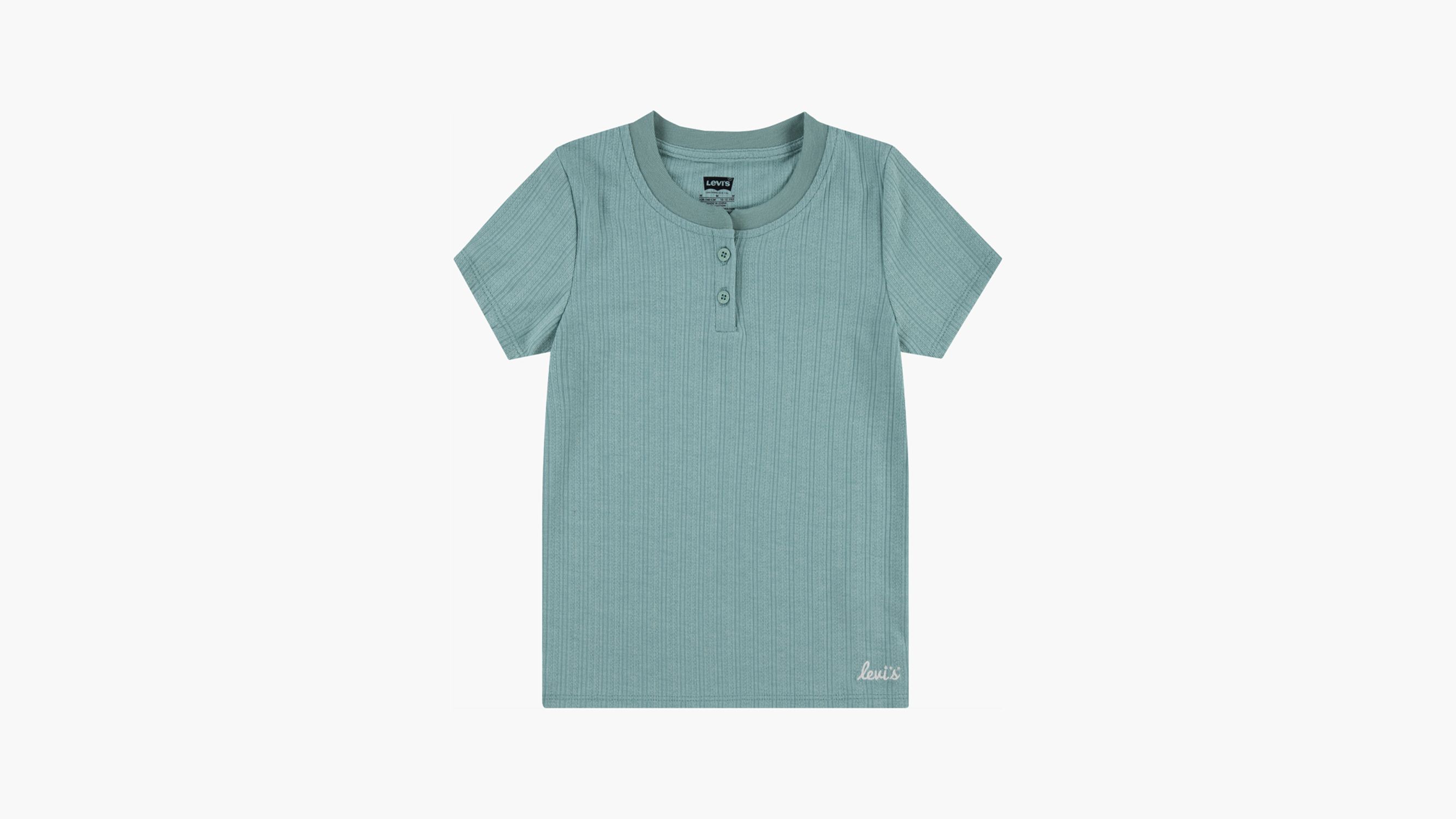 Ribbed Knit Baby Top Big Girls 7-16 4
