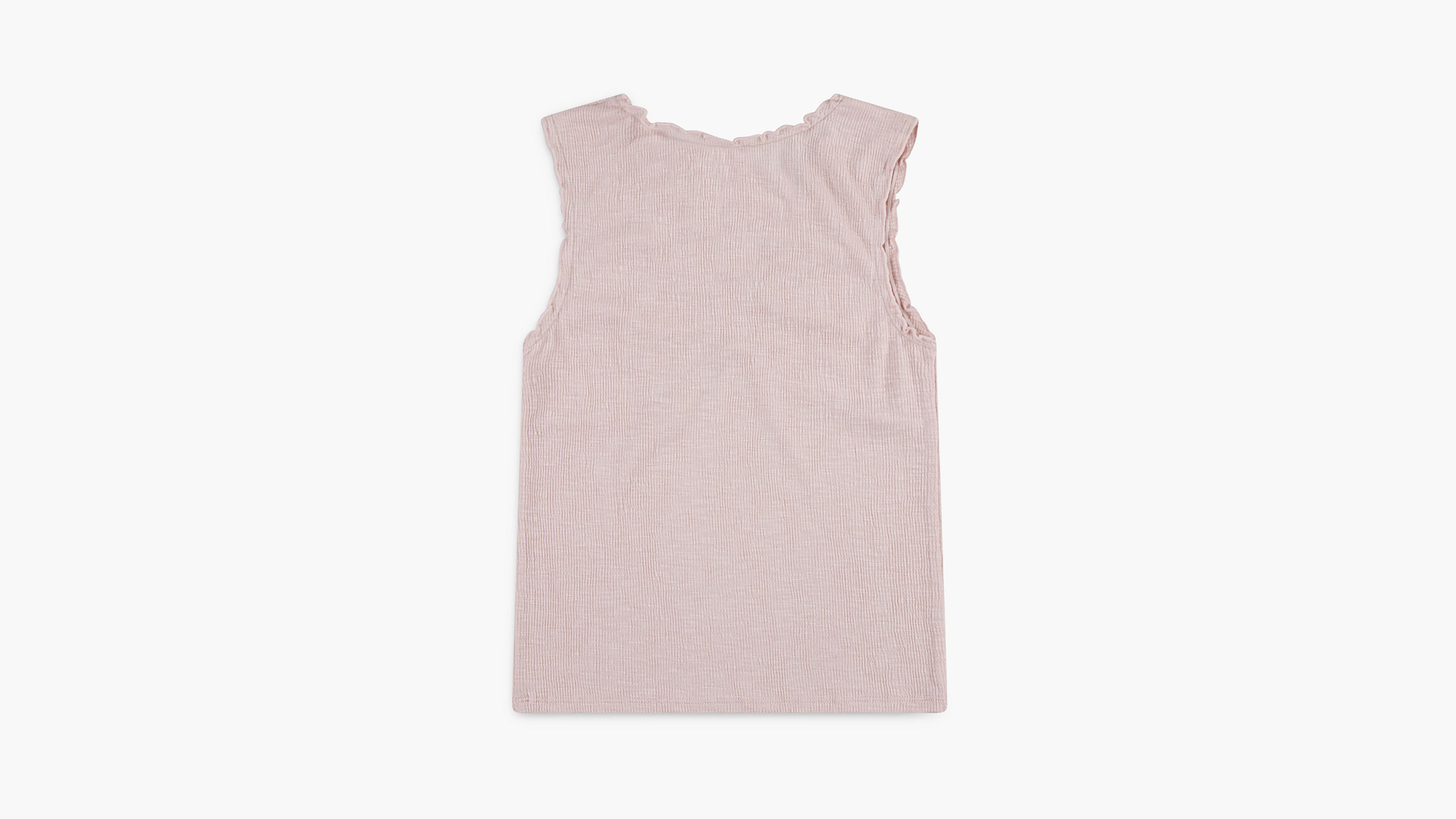 Bow Purl Edge Tank Top Big Girls S-XL 2