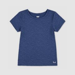 Jacquard Knit Top Big Girls 7-16 — Navy - Blue 1