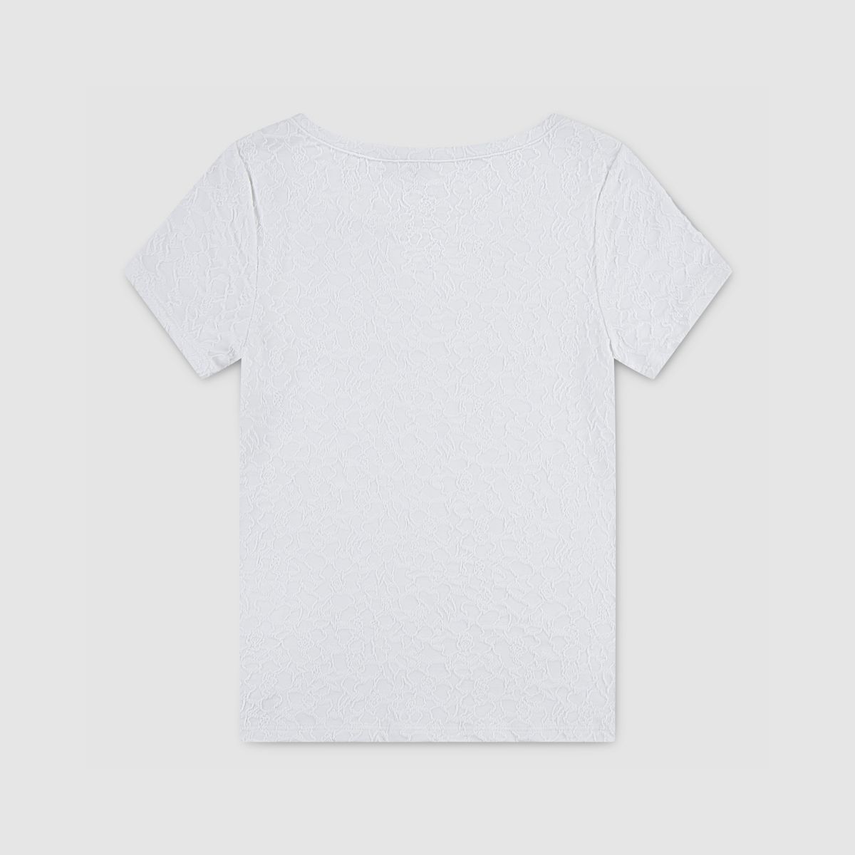 Jacquard Knit Top Big Girls 7-16 — Bright White - White
