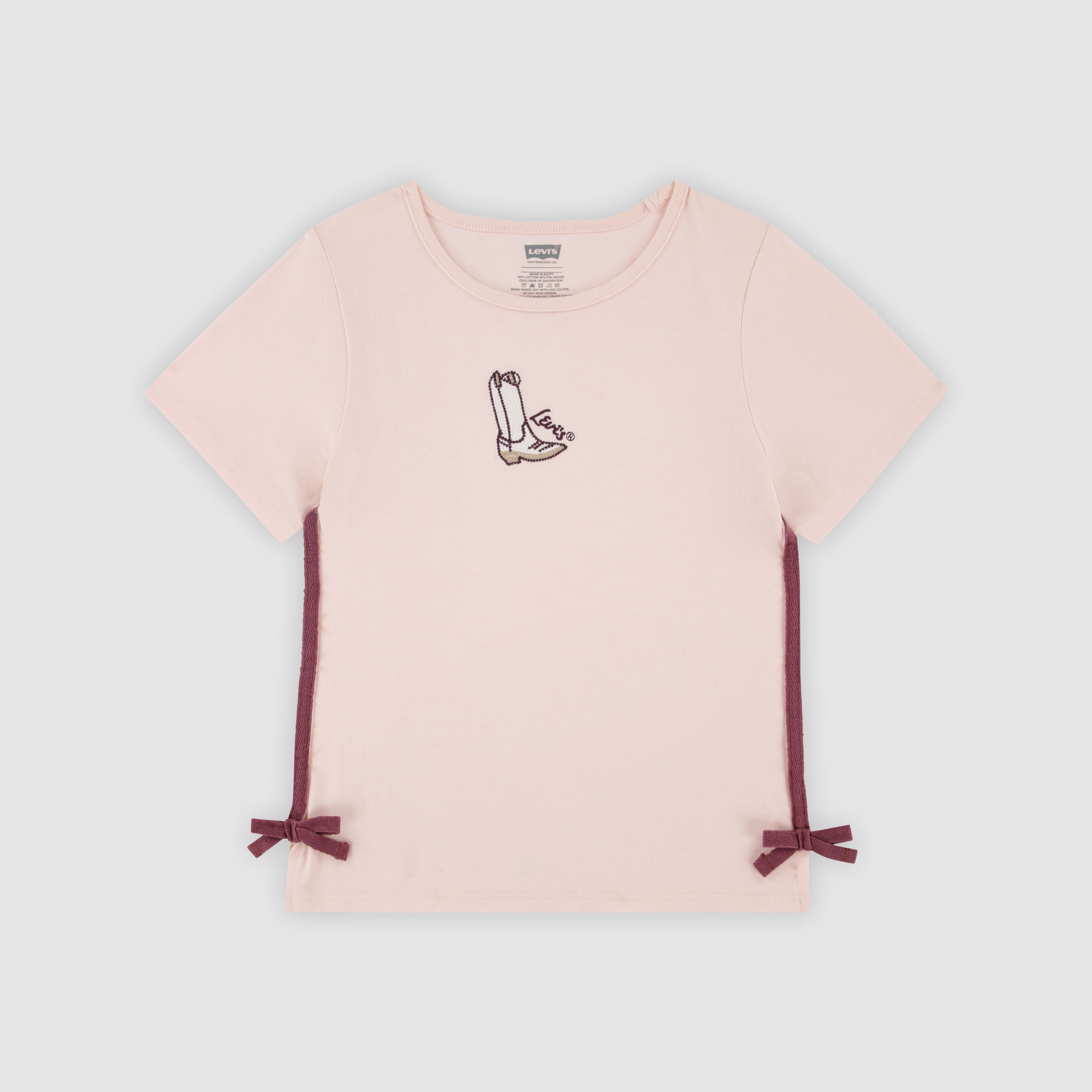 Short Sleeve Boot Icon Knit Top Big Girls 7-16 6
