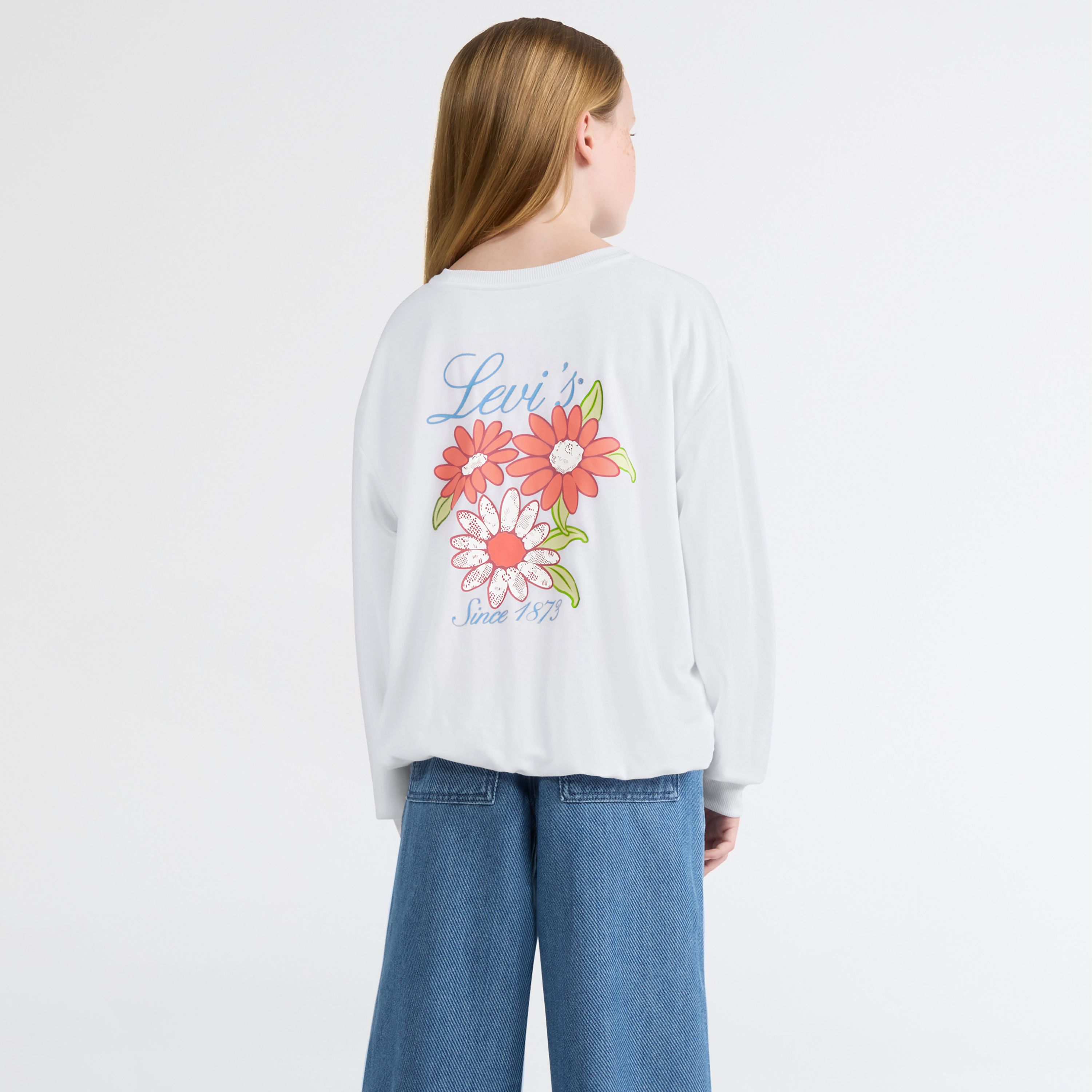 Long Sleeve Bubble Hem Knit Top Big Girls 7-16 2