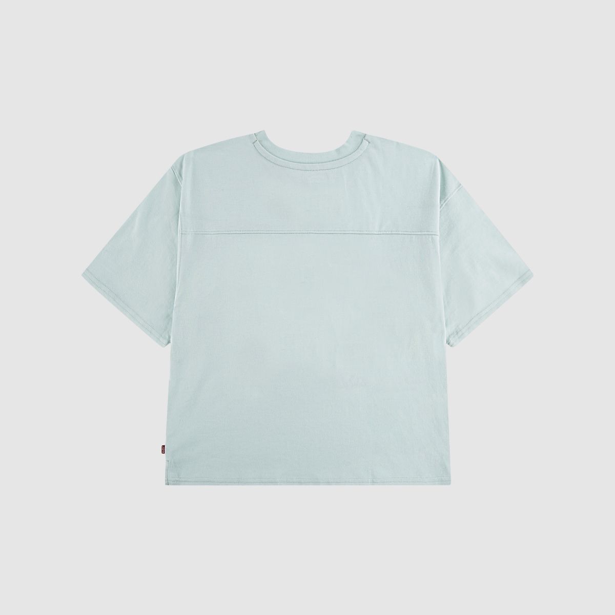 Short Sleeve Oversized Football Knit Top Big Girls 7-16 — Pale Blue