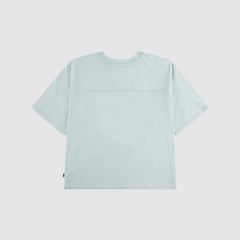 Short Sleeve Oversized Football Knit Top Big Girls 7-16 — Pale Blue 2