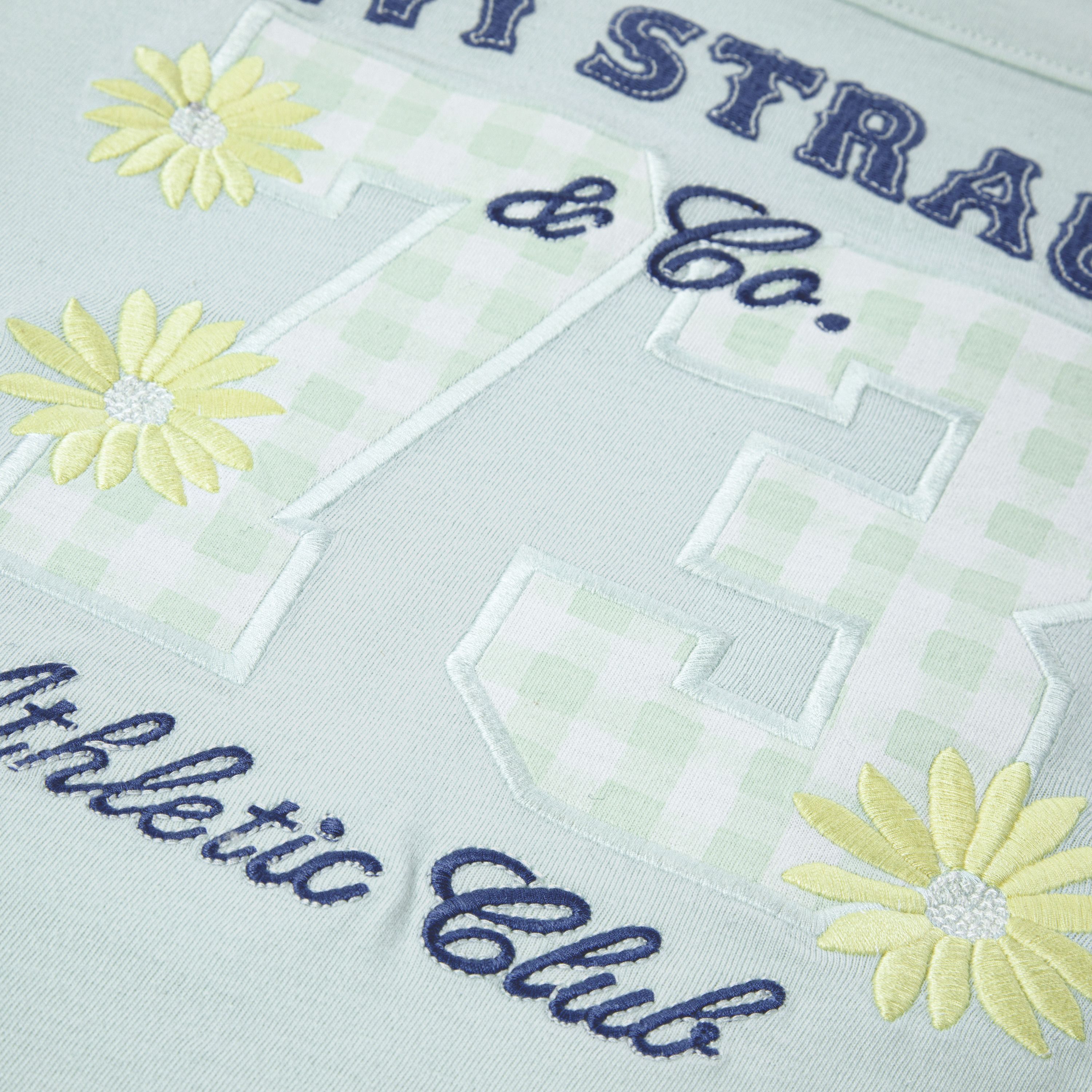 Short Sleeve Oversized Football Knit Top Big Girls 7-16 3