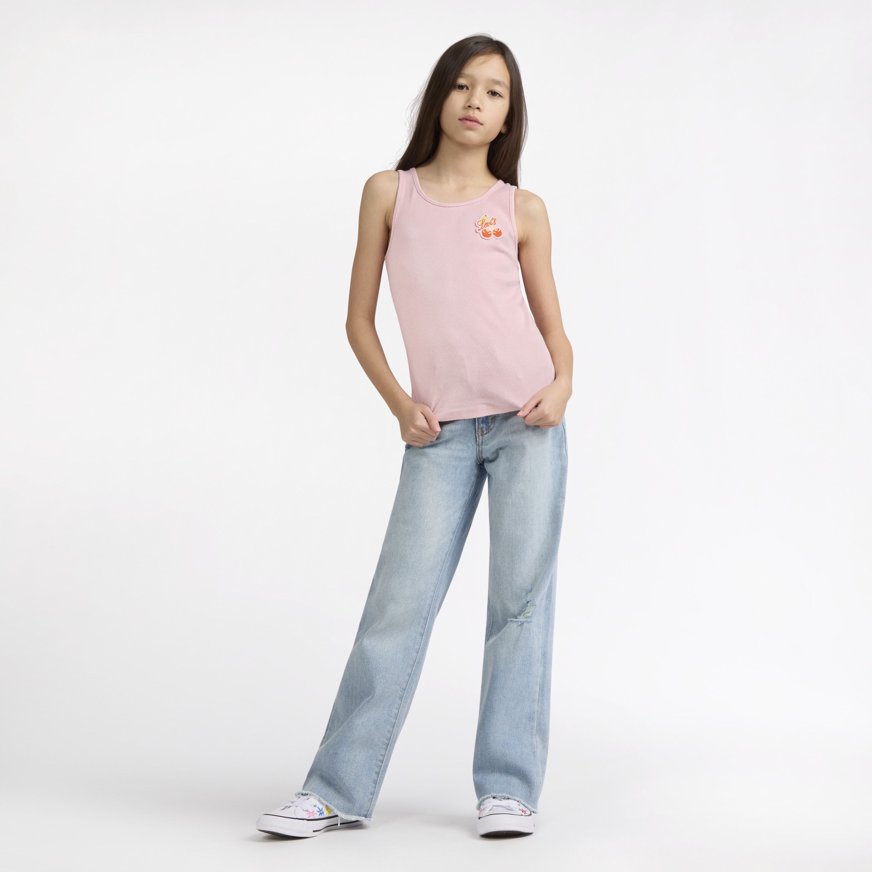 Cherry Levis Logo Big Girls 7-16 Tank Top 3