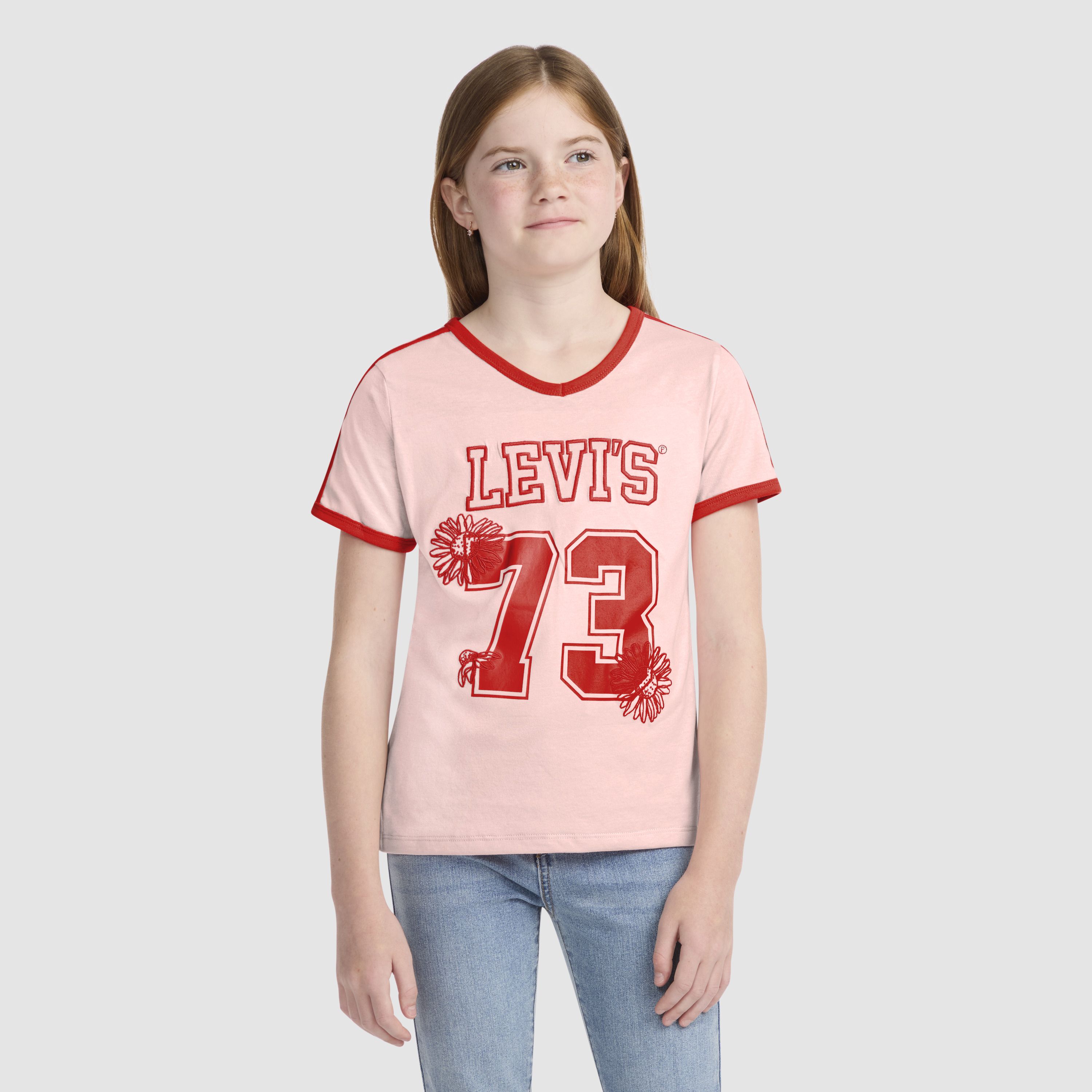 Vneck Sporty Top Big Girls S-XL 8